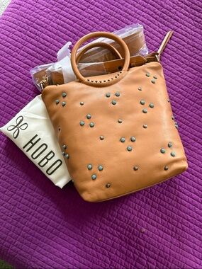 {HOBO} “Maggie” Top Handle/Crossbody with Turquoise Stones